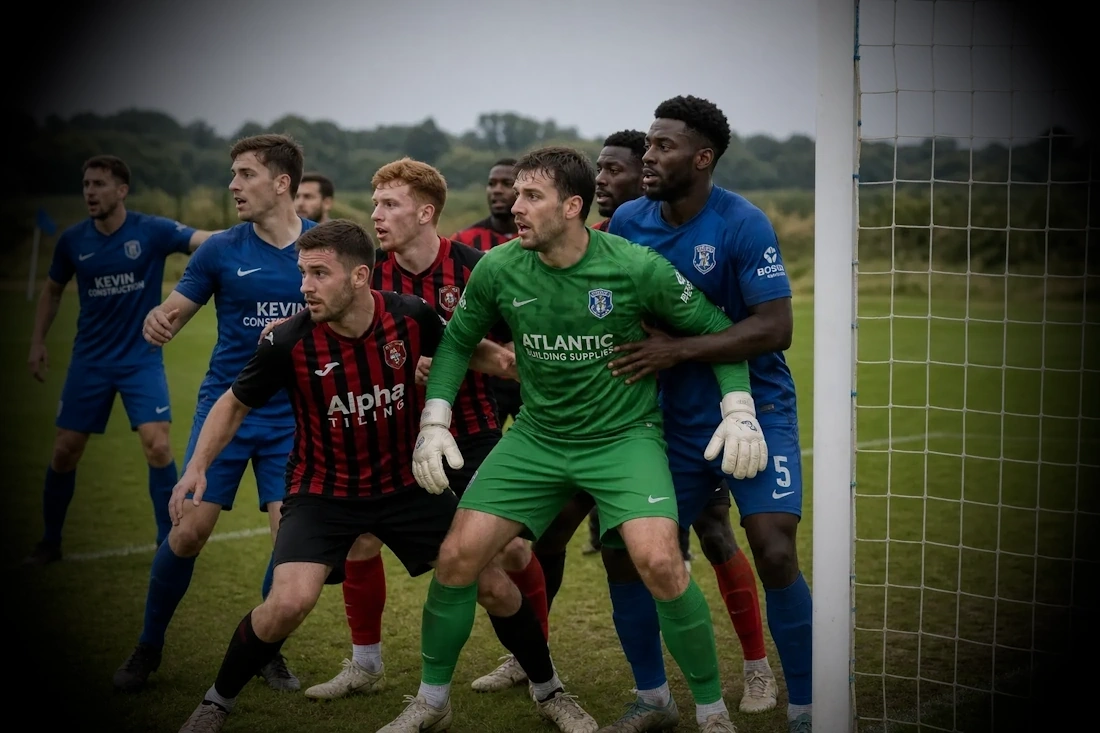 Goalkeeper positioning example